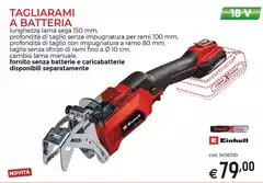 Einhell - Tagliarma A Batteria