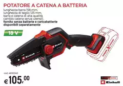 Einhell - Potatore A Catena A Batteria