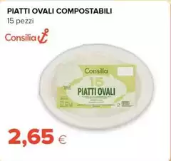 Consilia - Piatti Ovali Compostabili