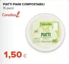Consilia - Piatti Piani Compostabili