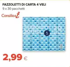 Consilia - Fazzoletti Di Carta 4 Veli Consilia - Fazzoletti Di Carta 4 Veli
