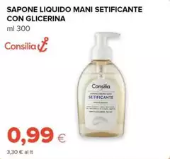 Consilia - Sapone Liquido Mani Setificante Con Glicerina Consilia - Sapone Liquido Mani Setificante Con Glicerina