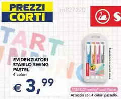 Corti - Evidenziatori Stabilo Swing Pastel