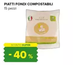 Piatti Fondi Compostabili