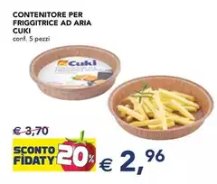 Cuki - Contenitore Per Friggitrice Ad Aria