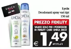 Lycia - Deodoranti Spray Lycia - Deodoranti Spray