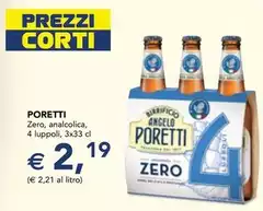 Angelo poretti - Zero, Analcolica, 4 Luppoli, 3x Angelo poretti - Zero, Analcolica, 4 Luppoli, 3x