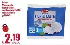 Selex - Mozzarella Fior Di Latte Con Fermenti Latti