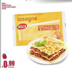 Selex - Sfoglia Fresca All'Uovo Per Lasagne