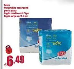 Selex - Mutandine Assorbenti Pants Extra Taglia Media