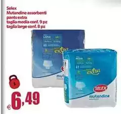 Selex - Mutandine Assorbenti Pants Extra Taglia Media