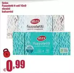 Selex - Fazzoletti 4 Veli 10x9 Selex - Fazzoletti 4 Veli 10x9