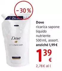 Dove - Ricarica Sapone Liquido Nutriente 500 Ml, Assort.