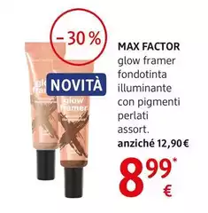 Max Factor - Glow Framer Fondotinta Illuminante Con Pigmenti Perlati Assort. Max Factor - Glow Framer Fondotinta Illuminante Con Pigmenti Perlati Assort.