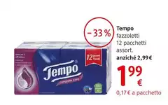 Tempo - Fazzoletti 12 Pacchetti, Assort.