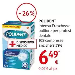 Polident - Intensa Freschezza Pulitore Per Protesi Dentale 108 Compresse