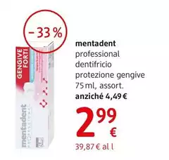 Mentadent - Professional Dentifricio Protezione Gengive 75 Ml, Assort.