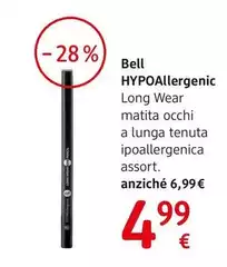 Bell Hypoallergenic - Long Wear Matita Occhi A Lunga Tenuta Ipoallergenica Assort. Bell Hypoallergenic - Long Wear Matita Occhi A Lunga Tenuta Ipoallergenica Assort.