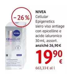 Nivea - Cellular Epigenetics Siero Viso Anti-Age Con Epicelline E Acido Ialuronico 30 Ml, Assort.