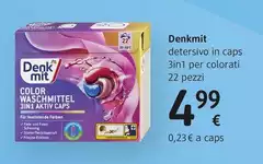 Denkmit - Detersivo In Caps  Per Bucato Colorato 22 Pezzi 