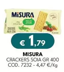 Misura - Crackers Soia