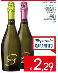 Valse Contarini - Spumante Extra Dry Blanc De Blancs/Rosè
