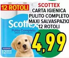 Scottex - Carta Igienica Pulito Completo Maxi Salvaspazio