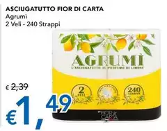 Fior Di Carta - Asciugatutto Agrumi 2 Veli 240 Strappi Fior Di Carta - Asciugatutto Agrumi 2 Veli 240 Strappi