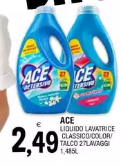 Ace - Liquido Lavatrice Classico/Color/Talco