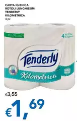 Tenderly - Carta Igienica Rotoli Lunghissimi Kilometrica 4 Pz Tenderly - Carta Igienica Rotoli Lunghissimi Kilometrica 4 Pz