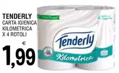 Tenderly - Carta Igienica Kilometrica X 4 Rotoli Tenderly - Carta Igienica Kilometrica X 4 Rotoli