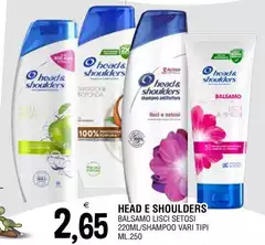 Head & Shoulders - Balsamo Lisci Setosi/Shampoo