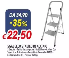 Stabilo - Sgabello In Acciaio Stabilo - Sgabello In Acciaio