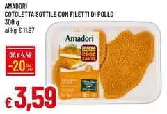 Amadori - Cotoletta Sottile Con Filetti Di Pollo
