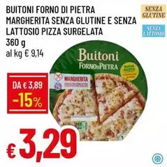 Buitoni - Forno Di Pietra Margherita Senza Glutine E Senza Lattosio Pizza Surgelata