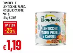 Bonduelle - Lenticchie, Farro, Piselli E Carote