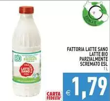 La Fattoria - Latte Sano/Latte Bio/Parzialmente/Scremato ESL