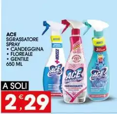 Ace - Sgrassatore Spray Candeggina