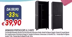 Max - Armadio Portascope A 2 Ante