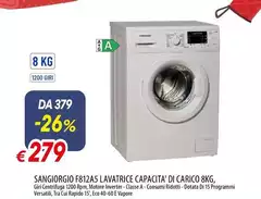 Sangiorgio F51A2As Lavatrice Capacità 'di Carico