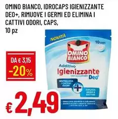 Omino Bianco - Idrocaps Igienizzante Deo+,Rinuove I Germi Ed Elimina I Cattivi Odori, Caps