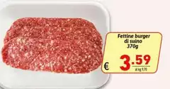 Fettine Burger Di Suino