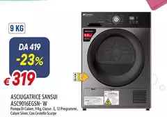 Asciugatrice Asc9016e6sn-w Asciugatrice Asc9016e6sn-w