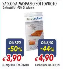 Ordinett - Sacco Salvaspazio Sottovuoto