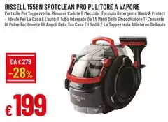 Bissell - 1558n Spotclean Pro Pulitore A Vapore