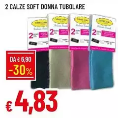 Soft - 2 Calze  Donna Tubolare