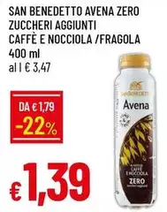 San Benedetto - Avena Zero Zuccheri Aggiunti Caffè E Nocciola/fragola