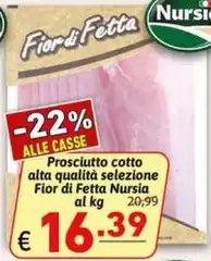 Nursia - Prosciutto Cotto Alta Qualità Selezione Nursia - Prosciutto Cotto Alta Qualità Selezione