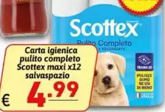 Scottex - Carta Igienica Pulito Completo Maxi Salvaspazio