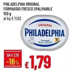 Philadelphia - Original Formaggio Fresco Spalmabile